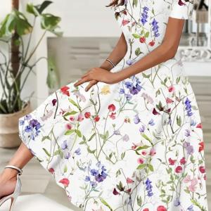 Floral Flower Pattern Long frock